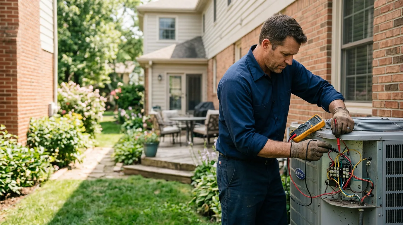 HVAC technician working near Manawa, WI